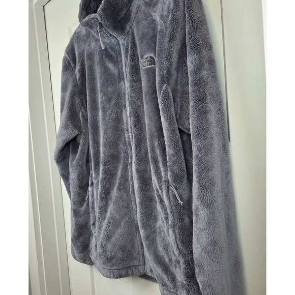 The North Face Womens Fleece Jacket Gray Zip Up Cozy Warm Outerwear Size XL - Picture 3 of 12